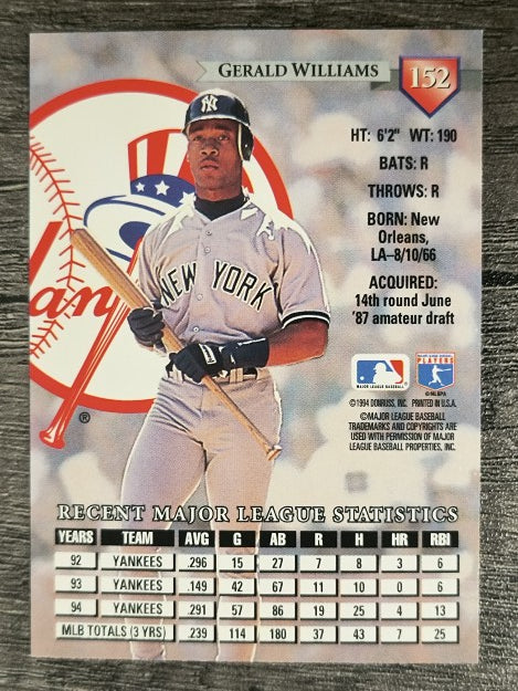 1995 Donruss #152 Gerald Williams