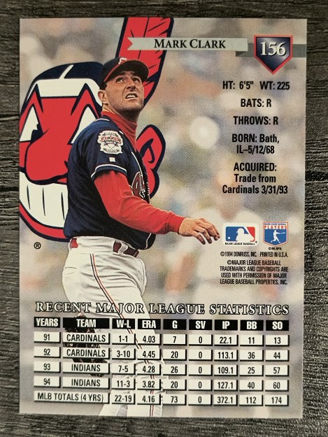 1995 Donruss #156 Mark Clark