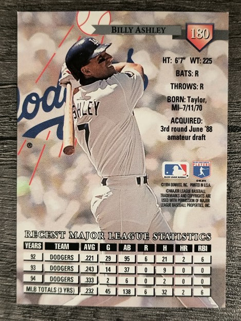 1995 Donruss #180 Billy Ashley