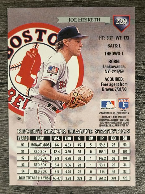1995 Donruss #229 Joe Hesketh