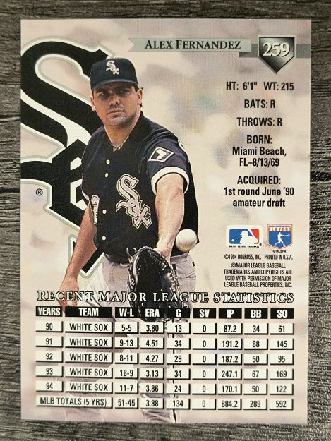 1995 Donruss #259 Alex Fernandez