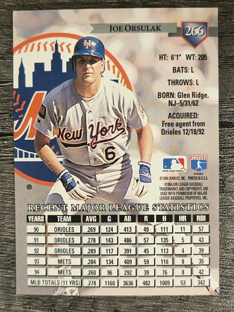 1995 Donruss #266 Joe Orsulak