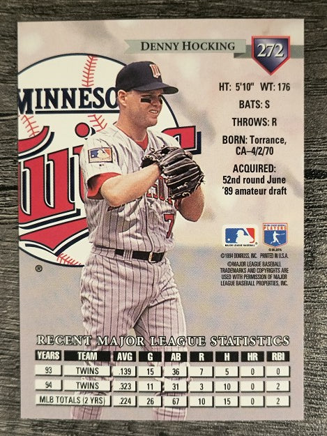 1995 Donruss #272 Denny Hocking