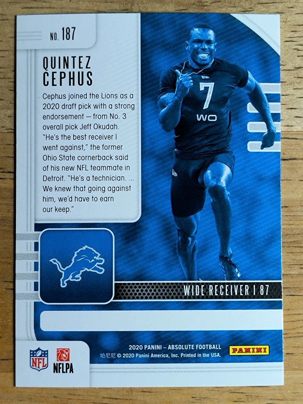 2020 Absolute Retail #187 Quintez Cephus