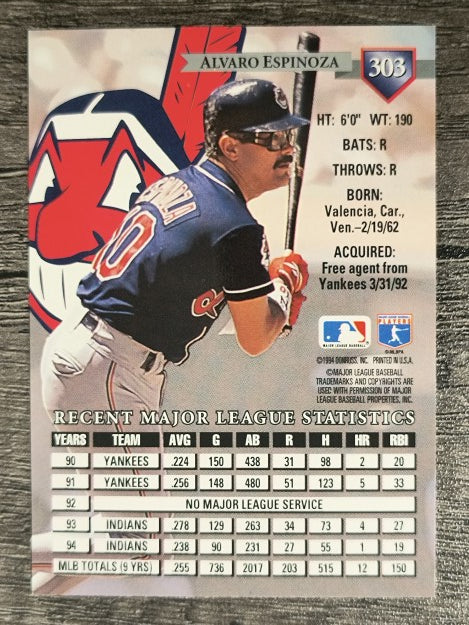 1995 Donruss #303 Alvaro Espinoza