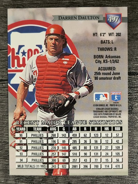 1995 Donruss #497 Darren Daulton