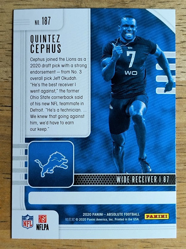 2020 Absolute Retail #187 Quintez Cephus