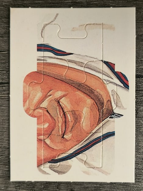 1989 Donruss Warren Spahn Puzzle #31 Spahn Puzzle 31-33