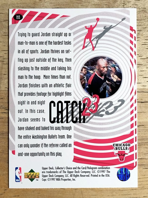 1997-98 Collector's Choice #193 Michael Jordan/Catch 23 Shake and Bake