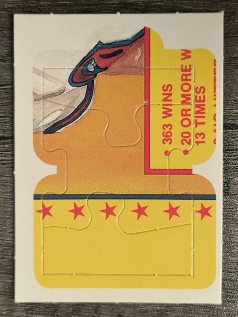 1989 Donruss Warren Spahn Puzzle #37 Spahn Puzzle 37-39
