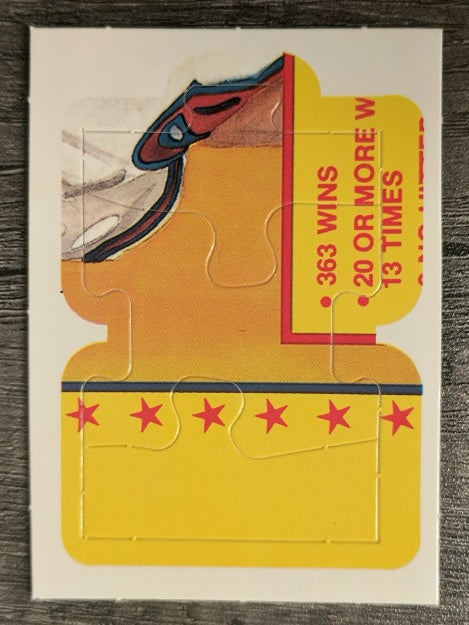 1989 Donruss Warren Spahn Puzzle #37 Spahn Puzzle 37-39