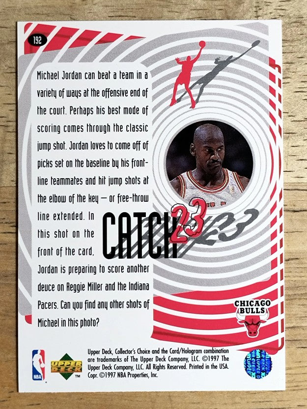 1997-98 Collector's Choice #192 Michael Jordan/Catch 23 Jump Shot