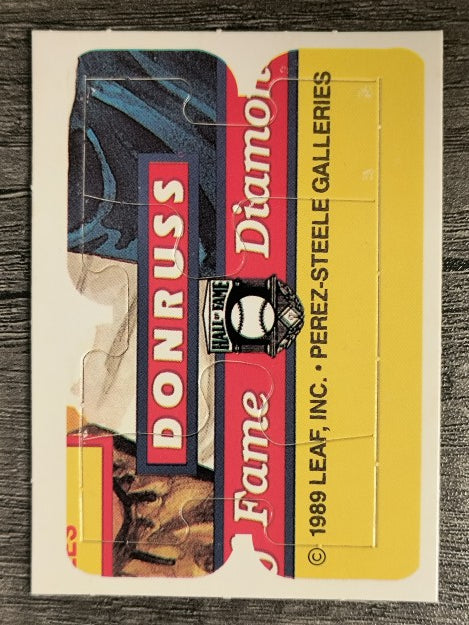 1989 Donruss Warren Spahn Puzzle #58 Spahn Puzzle 58-60