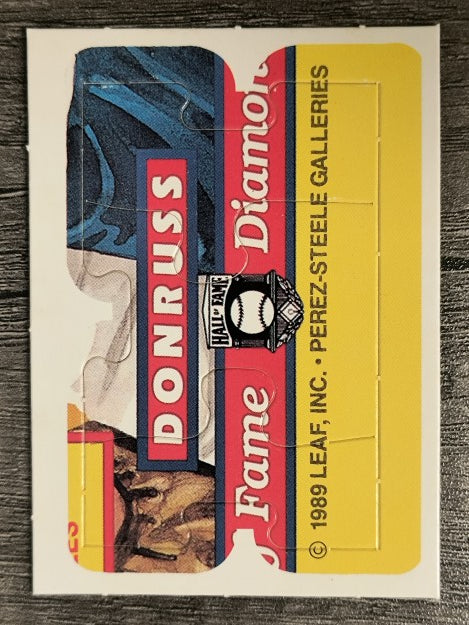 1989 Donruss Warren Spahn Puzzle #58 Spahn Puzzle 58-60