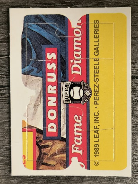 1989 Donruss Warren Spahn Puzzle #58 Spahn Puzzle 58-60