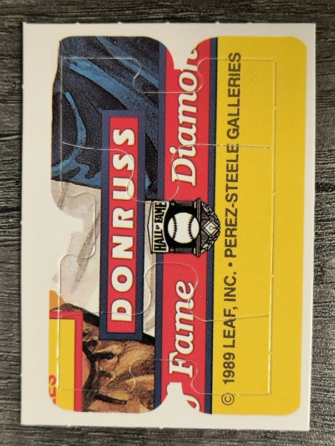 1989 Donruss Warren Spahn Puzzle #58 Spahn Puzzle 58-60