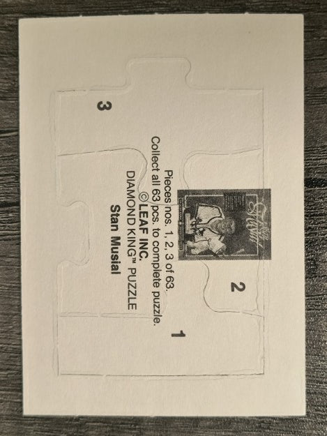 1988 Donruss Stan Musial Puzzle #1 Musial Puzzle 1-3