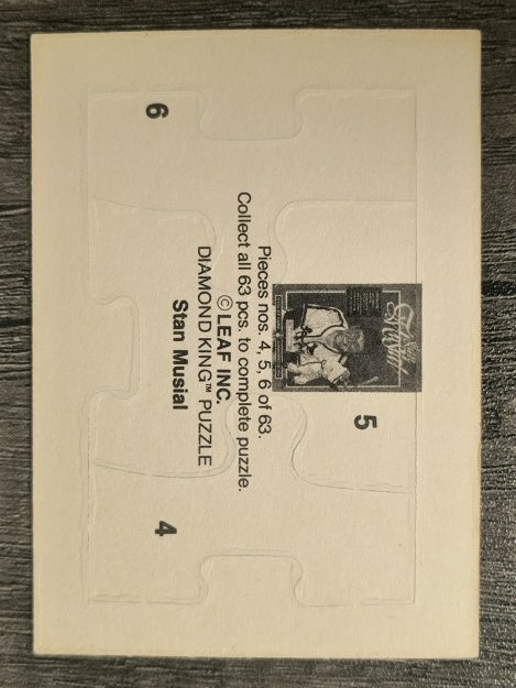 1988 Donruss Stan Musial Puzzle #4 Musial Puzzle 4-6