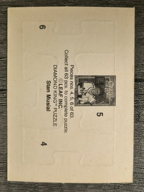 1988 Donruss Stan Musial Puzzle #4 Musial Puzzle 4-6