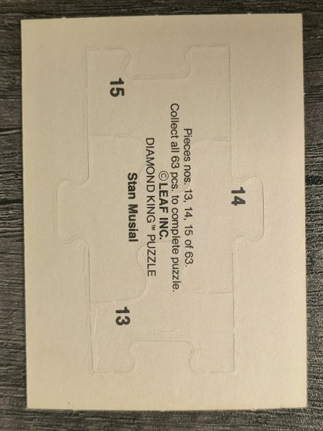 1988 Donruss Stan Musial Puzzle #13 Musial Puzzle 13-15