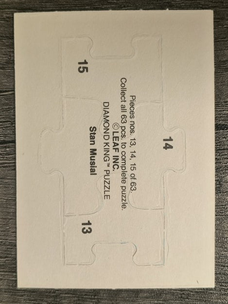 1988 Donruss Stan Musial Puzzle #13 Musial Puzzle 13-15