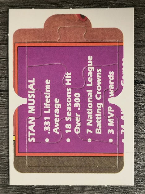 1988 Donruss Stan Musial Puzzle #19 Musial Puzzle 19-21