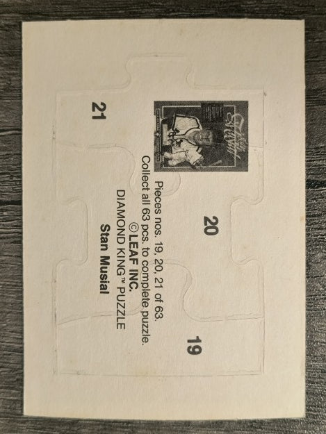 1988 Donruss Stan Musial Puzzle #19 Musial Puzzle 19-21