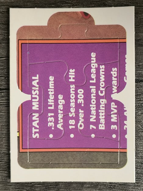 1988 Donruss Stan Musial Puzzle #19 Musial Puzzle 19-21