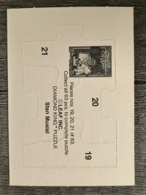 1988 Donruss Stan Musial Puzzle #19 Musial Puzzle 19-21