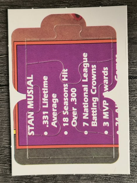 1988 Donruss Stan Musial Puzzle #19 Musial Puzzle 19-21