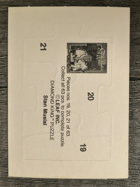 1988 Donruss Stan Musial Puzzle #19 Musial Puzzle 19-21