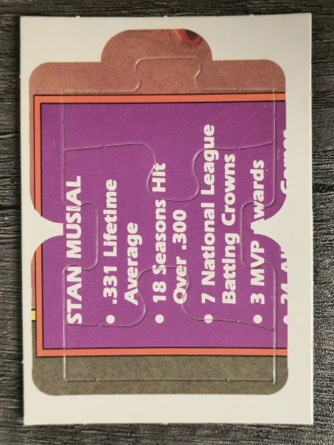 1988 Donruss Stan Musial Puzzle #19 Musial Puzzle 19-21