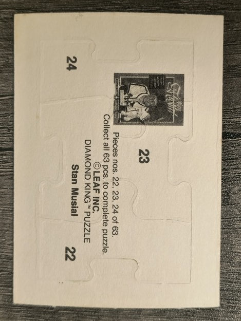 1988 Donruss Stan Musial Puzzle #22 Musial Puzzle 22-24