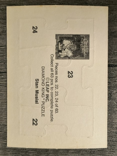 1988 Donruss Stan Musial Puzzle #22 Musial Puzzle 22-24