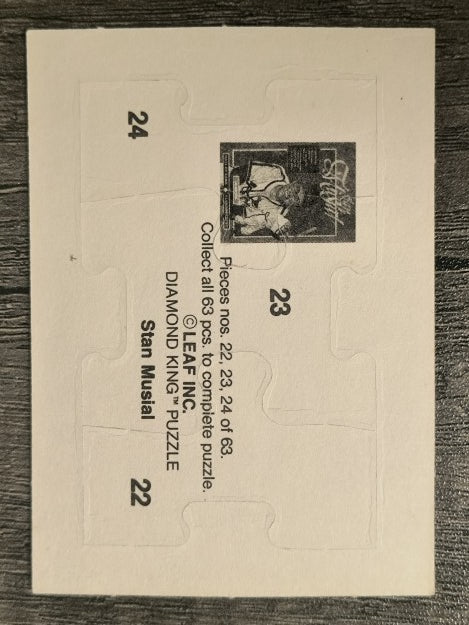 1988 Donruss Stan Musial Puzzle #22 Musial Puzzle 22-24