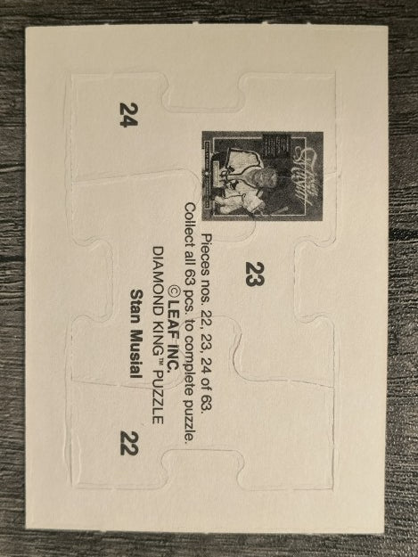 1988 Donruss Stan Musial Puzzle #22 Musial Puzzle 22-24