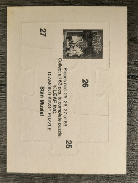 1988 Donruss Stan Musial Puzzle #25 Musial Puzzle 25-27