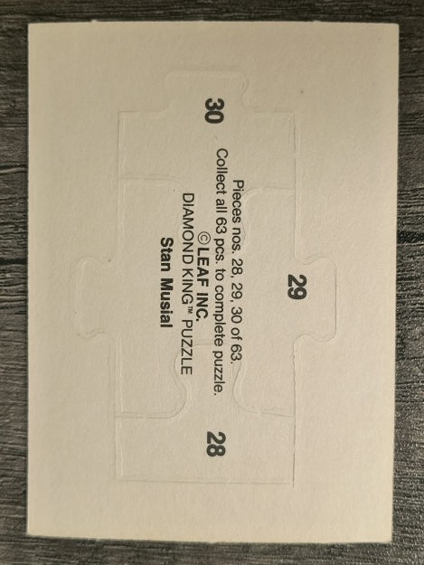 1988 Donruss Stan Musial Puzzle #28 Musial Puzzle 28-30