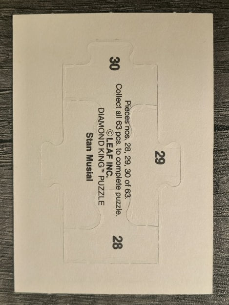 1988 Donruss Stan Musial Puzzle #28 Musial Puzzle 28-30