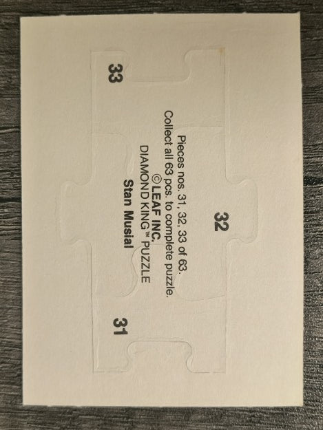 1988 Donruss Stan Musial Puzzle #31 Musial Puzzle 31-33