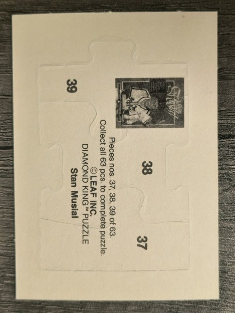 1988 Donruss Stan Musial Puzzle #37 Musial Puzzle 37-39