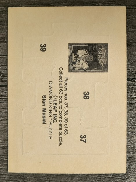 1988 Donruss Stan Musial Puzzle #37 Musial Puzzle 37-39