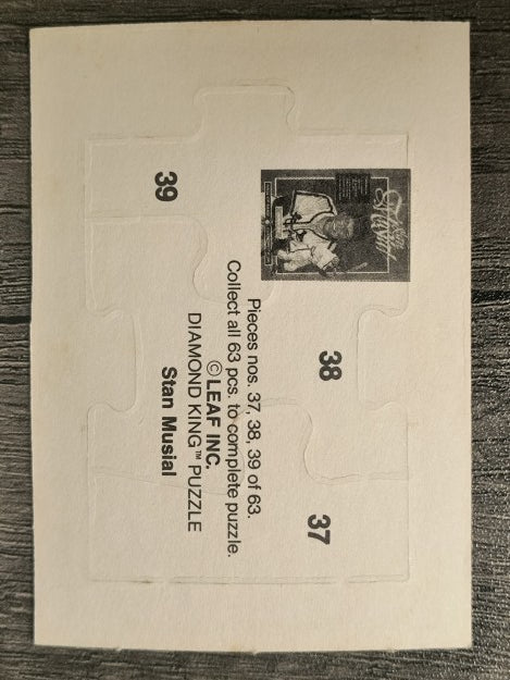 1988 Donruss Stan Musial Puzzle #37 Musial Puzzle 37-39