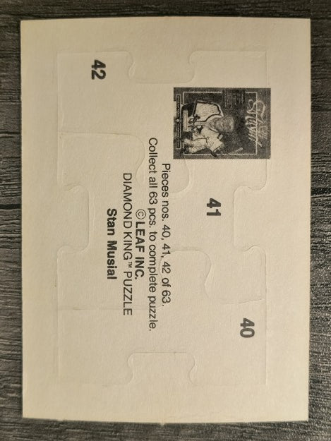 1988 Donruss Stan Musial Puzzle #40 Musial Puzzle 40-42