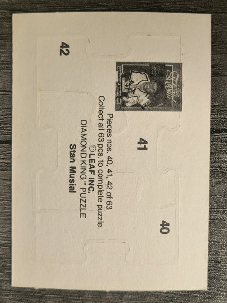 1988 Donruss Stan Musial Puzzle #40 Musial Puzzle 40-42