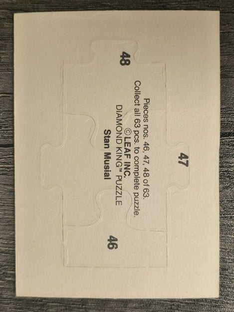 1988 Donruss Stan Musial Puzzle #46 Musial Puzzle 46-48