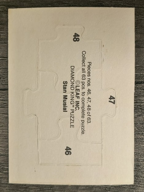 1988 Donruss Stan Musial Puzzle #46 Musial Puzzle 46-48