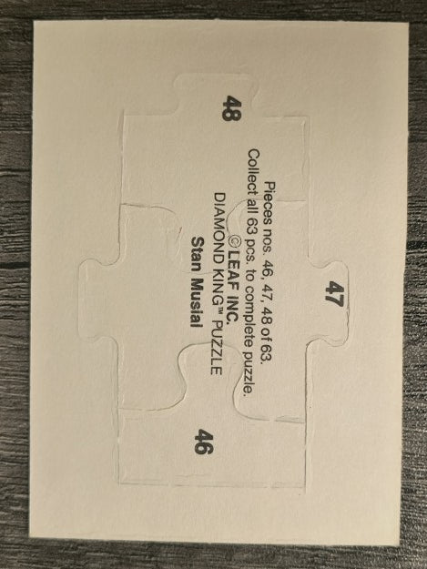 1988 Donruss Stan Musial Puzzle #46 Musial Puzzle 46-48