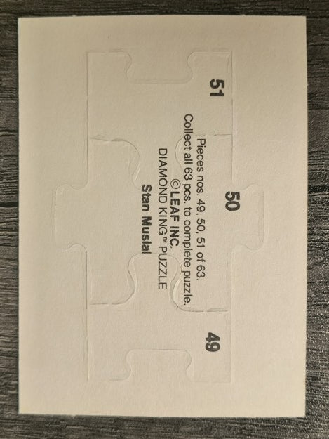 1988 Donruss Stan Musial Puzzle #49 Musial Puzzle 49-51