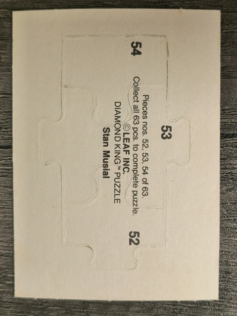 1988 Donruss Stan Musial Puzzle #52 Musial Puzzle 52-54